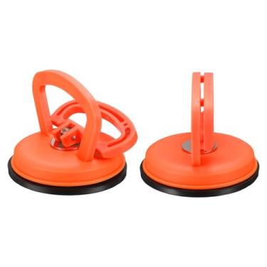 Imagem de PATIKIL Ventosa de tela de 2 peças, espessamento de ventosa de reparo de tela de 4,5 polegadas, laranja