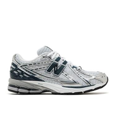 Imagem de New Balance Tênis masculino 1906, Prata metálico/oceano profundo/branco, 38