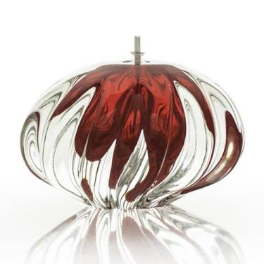 Imagem de Lamparina Em Cristal Murano Vermelho - São Marcos 12Cm
