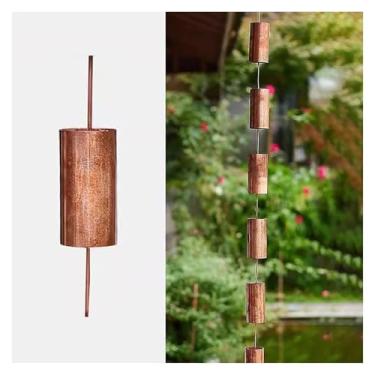 Imagem de WEBSID Corrente de calha faça você mesmo, corrente coletora de água de chuva decorativa de metal, correntes de calha de chuva, desviador de água decorativo, correntes de chuva de jardim