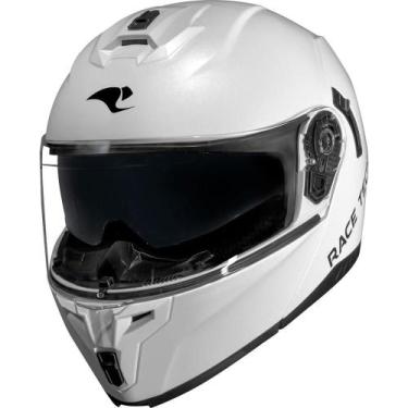 Imagem de Capacete Race Tech Signal Articulado, Branco, 62