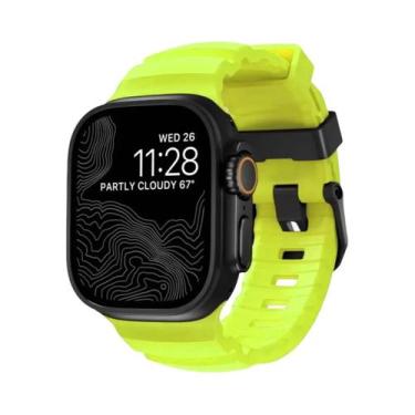 Imagem de Pulseira Esportiva De Silicone Para iWatch Ultra2 Apple Watch 46mm 49m