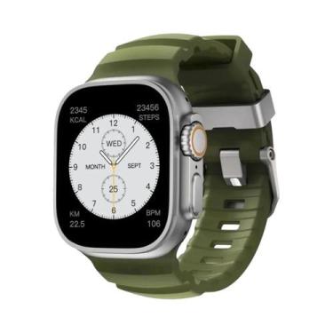 Imagem de Pulseira Esportiva De Silicone Para iWatch Ultra2 Apple Watch 46mm 49m