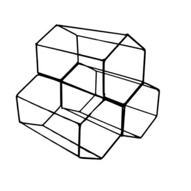 Imagem de Adega Colmeia Suporte de Vinho Aramado Empilhável Decoração Porta 3 Garrafas Decorativo (Preto)