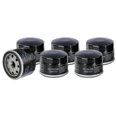 Imagem de Filtro de óleo 49065-0721 49065-7007 adequado para motores Kawasaki FR730V FX730V FR691V FS691V FR600V FX691V FS651V FR651V FX600V (6 peças)