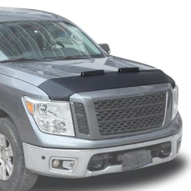 Imagem de Fgtagtal Capa Protetora De Capô Frontal Compatível Com Nissan Titan 2016-2023, Acessórios Couro Para Proteção Carro