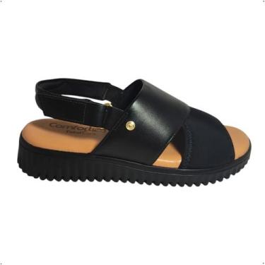 Imagem de Sandalia fem comfortflex 24-49401, 37, Plus preto