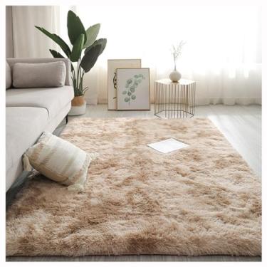 Imagem de SPXMQSS Tapetes extra grandes para sala de estar, tapetes peludos macios para quarto, tapete lavável, antiderrapante, resistente ao desgaste e respirável, para sala de estar, quarto, quarto de