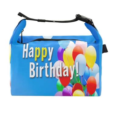 Imagem de STAYTOP Lancheira de feliz aniversário com fivela de alça, lancheira isolada para meninos e meninas, lancheira térmica para trabalho escolar
