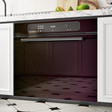 Imagem de EPPKILY Papel de contato roxo/verde brilhante para bancadas, papel de parede autoadesivo à prova d'água para armários mesa, paredes e banheiro