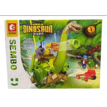 Imagem de Bloco de Montar da Sembo de Dinossauro com 150 Peças, Brinquedo de Mon