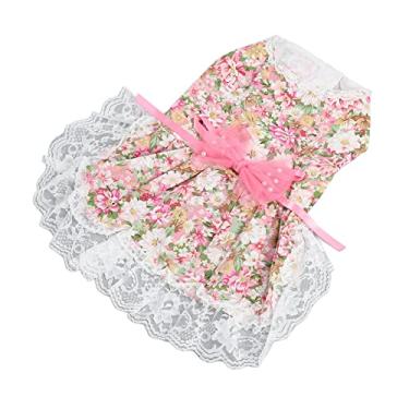 Imagem de Acouto Adoráveis ​​Cães Florais Rosa Cães Pequenos Com Laço – Roupas de Cachorrinhos Macias, Respiráveis ​​e Elegantes, Casamentos, Festas de Aniversário e Uso Diário, Chihuahuas Perfeitos,