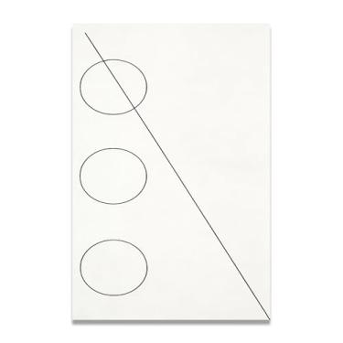 Imagem de Geometria suaveLienzo Minimalista: Serenidad Paleta Neutra Gran Área Vacía para Espacio Tranquilo 50x75 cm Sem moldura