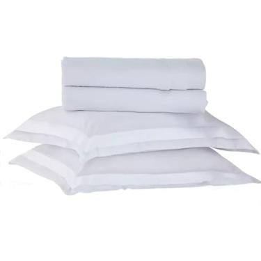 Imagem de Jogo De Cama 300 Fios Bellagio Kacyumara Branco/Branco