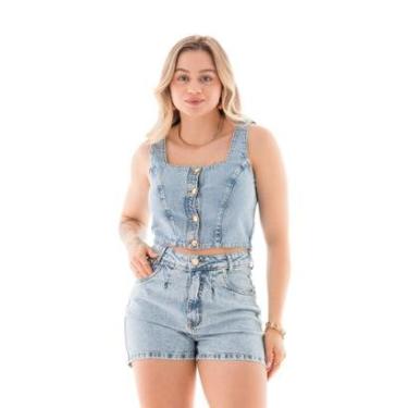 Imagem de Top Jeans Feminino Arauto Comfy-Feminino