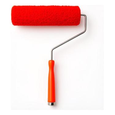 Imagem de Rolo para Textura Decorativa 23cm Vermelho para Pintura Decorativa - M