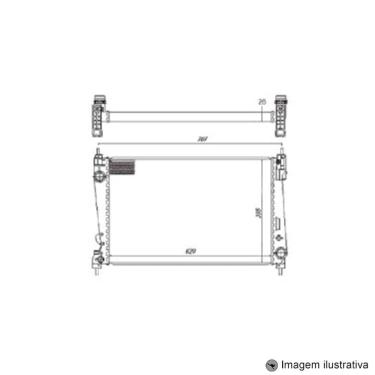 Imagem de Radiador Punto 1.6 / 1.8 8V / 16V ( 08 > ) com / sem Ar / Manual / Aluminio Brasado