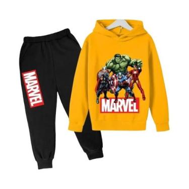 Imagem de Conjunto De Moletom Com Capuz Do Hulk Para Crianças, Suéter E Calças D