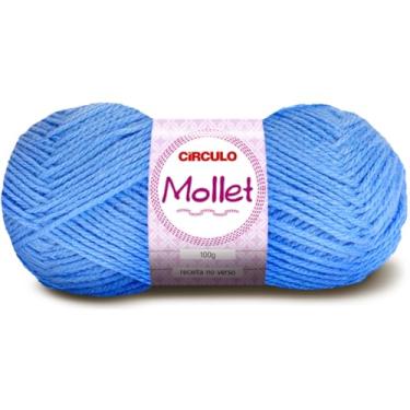 Imagem de Fio Mollet Círculo 100g 200m Lã Acrílica Tricô Crochê Artesanato Touca Cachecol Inverno Novelo (541 - ENSEADA)