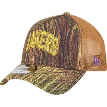 Imagem de Boné New Era 9Forty Aframe Trucker Los Angeles Lakers Allstar Game 2025 Fan Pack Grove Masculino-Masculino