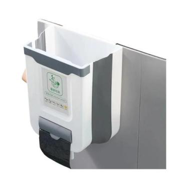 Imagem de Lixeira De Cozinha Montada Na Parede, Dobrável, Montada Na Porta Do Ar