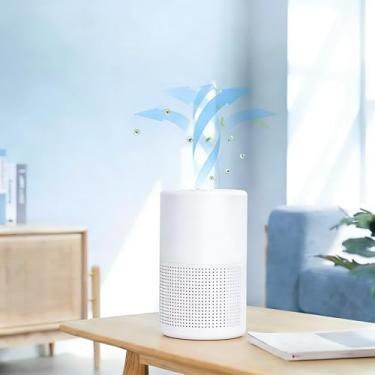Imagem de Purificadores de ar para quarto, filtro de ar portátil silencioso com luzes, purificador de ar HEPA pequeno para casa, escritório, sala de estar