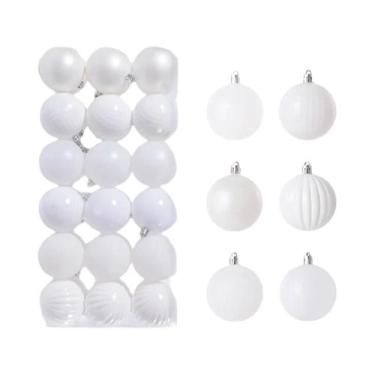Imagem de 36 Peças De Enfeites Para Árvore De Natal, Bolas Pendentes De 34CM Par