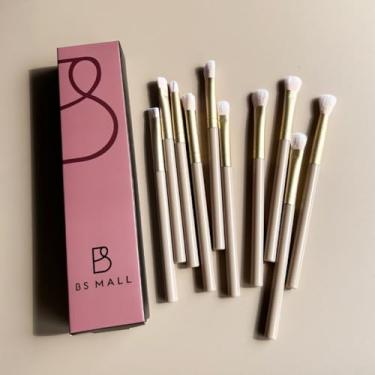 Imagem de Conjunto de pincéis de maquiagem com 13 peças de chá de leite | Pincéis de cerdas macias para blush e sombra de nariz com bolsa de armazenamento 24-2