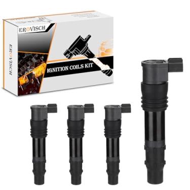 Imagem de Pacotes de bobina de ignição F6T547 (conjunto de 4) - Compatível com SUZUKI 1999-2009 2011-2012 Hayabusa GSX1300R 1999-2007 GSX1300RZ - Substitui OEM 129700-4400 33410-33410-3300RZ 5F10