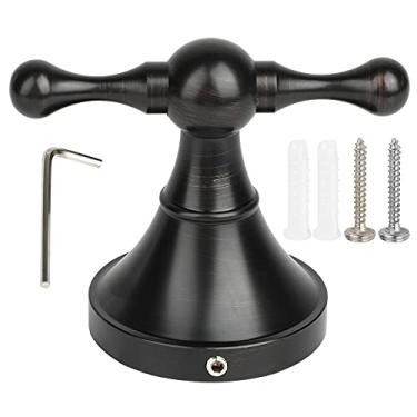 Imagem de Ainoli clássico estilo antigo preto bronze único robe chapéu cabide gancho ganchos de roupas de parede