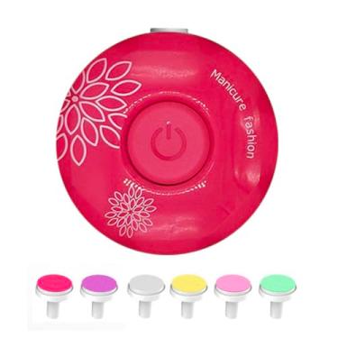 Imagem de Conjunto de 6 Cabeças Lixamento Afiador Unhas Elétrico para Bebês e Crianças Corte Suave Rápido Polimento das Mãos Pés