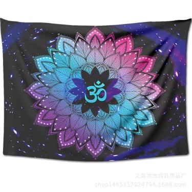 Imagem de Microtecido de parede de flores de mandala de tapeçaria 150x130cm