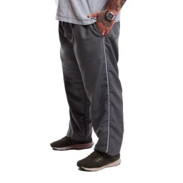 Imagem de Calça Tactel Ox Silver Plus Size Bolso frente e costa, Masculino, Cinz