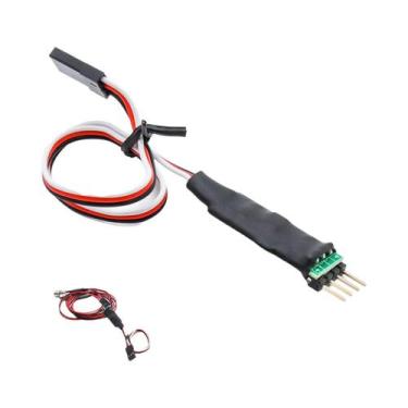 Imagem de Kit De Luz LED Universal Para Carro RC 3/5mm Interruptor Decorativo Co