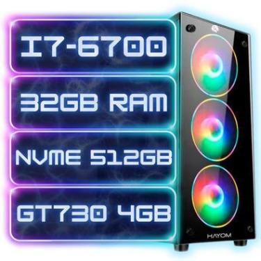 Imagem de PC Gamer I7-6700 32gb Ram Nvme 512gb Placa Video 4gb 500w