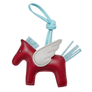 Imagem de DEVPSISR Pingente de bolsa de cavalo feminino bonito designer chaveiro bolsa de couro encantos para bolsas bolsas acessórios charme moderno, Cavalo 1 cor 4, Mini