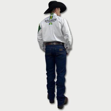 Imagem de Calça Country Masculina Jeans Com Elastano Oklahoma Country, Azul, 42