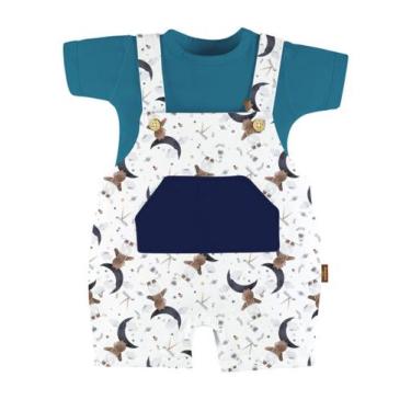 Imagem de Conjunto Body Manga Curta e Jardineira, varias cores - 2 Peças - Batis