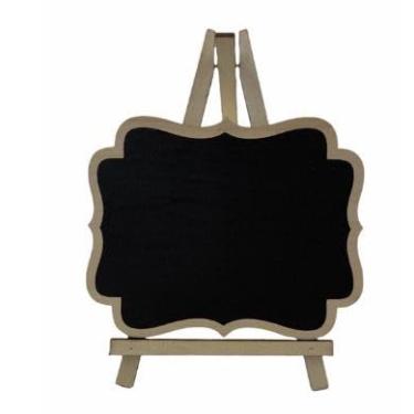 Imagem de Porta Recado Lousa De Madeira Cavalete