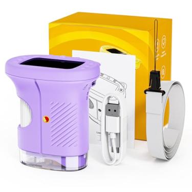 Imagem de Zhjvihx Microscópio Infantil, Microscópio Digital Portátil 1000X Com Tela HD de 2,4 Polegadas e 8 Luzes LED, para Experimento Científico de Observação Ao Ar Livre para Crianças de 8 a