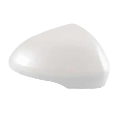 Imagem de Acessórios do carro exterior espelho retrovisor capa espelhos laterais habitação cor escudo pintado compatível com ford mondeo 2013 2014 2015 2016-2020(1pcs pearl white R)