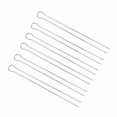 Imagem de Generic Garfo de Grelhar de Metal para Churrasco Conjunto Espetos Duráveis ​​para Piquenique Ao Ar Livre Acampamento Churrasco, Prata, 6 Peças para de Quintal