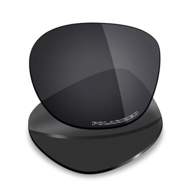 Imagem de Mryok Lentes de reposição polarizadas Plus para óculos de sol Oakley Deadbolt OO6046, HD Polarized, proteção UV, resistente a impactos e ajuste perfeito - Stealth Black
