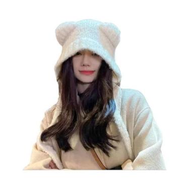 Imagem de Gorro De Inverno Para Meninas Com Proteção Para as Orelhas Em Tricô, G