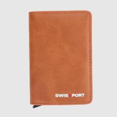 Imagem de Carteira Swissport Automática Bloqueio Rfdi Porta Moedas-Masculino