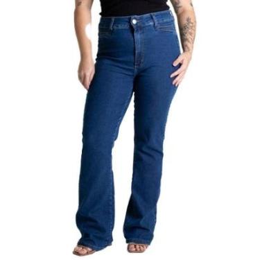 Imagem de Calça Jeans Sawary Plus Size Bootcut - 280939 - Azul médio 54-Feminino
