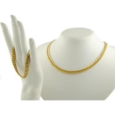 Imagem de Conjunto Feminino Grumet 8.4 40 Cm Ouro 18k 750 Certificado - JOIE JOI