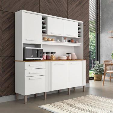 Imagem de Armario de Cozinha 6 Portas 2 Gavetas Catar Salleto Moveis