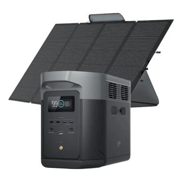 Imagem de Kit Delta 2 Max 2400W, 2048Wh + Painel Solar Portátil 400W, Energia Off Grid EcoFlow