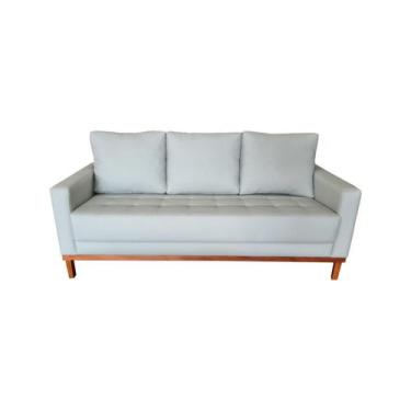 Imagem de Sofá  Catar Tecido Acquablock Pé Base Madeira  200cm - 4R Estofados, C